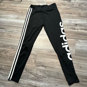 Adidas girls leggings size  medium 10/12